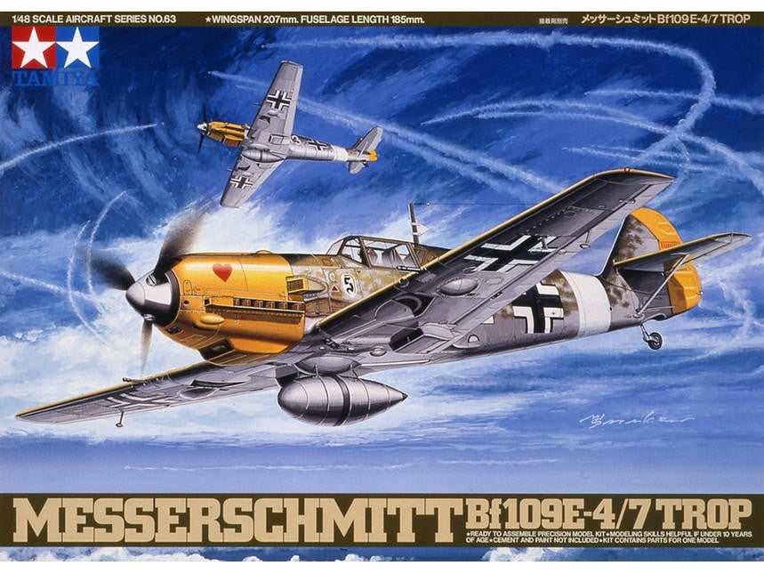 Tamiya 1/48 Bf109E-4/7 Trop 61063